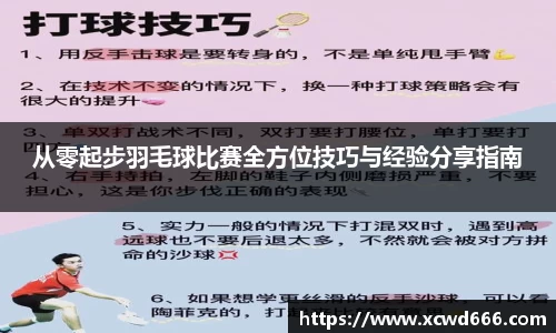 从零起步羽毛球比赛全方位技巧与经验分享指南